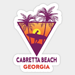 Cabretta Beach Georgia Sticker